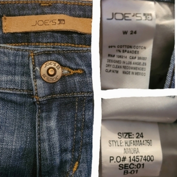 Joe's Jeans 'Amora' Distressed Denim Shorts Sz 24 - Picture 6 of 7